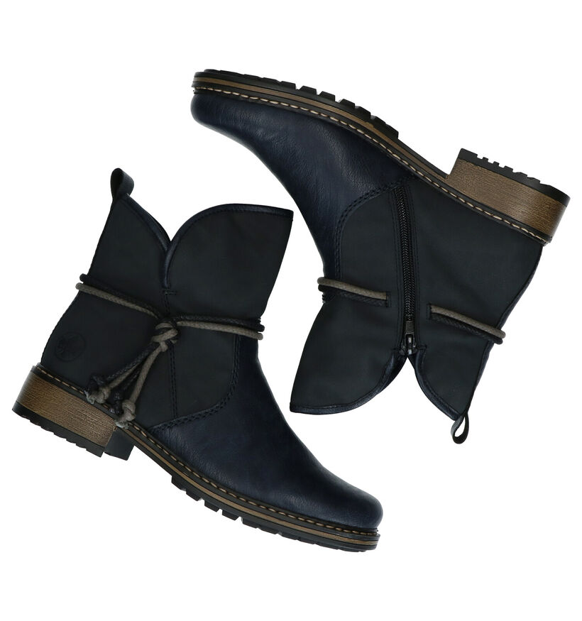 Rieker Bottines en Bleu foncé en simili cuir (285249)