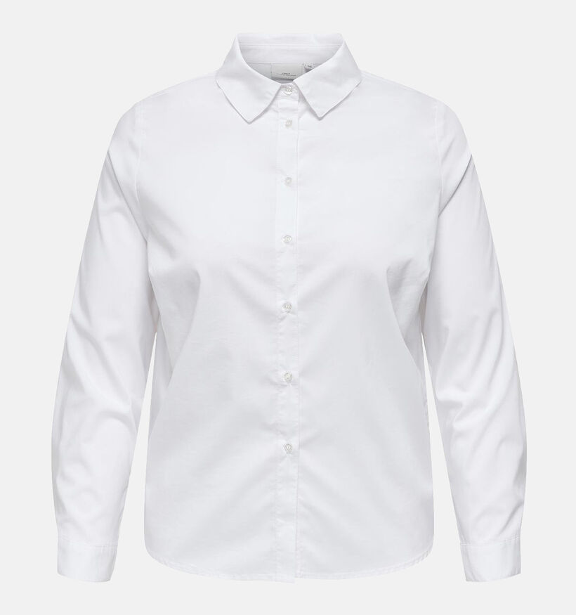 ONLY Carmakoma Stretchy Chemise en Blanc pour femmes (350005)