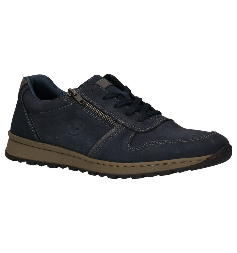 Rieker Blauwe Lage Schoenen in nubuck (281730)