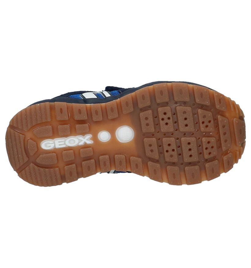 Geox Donkerblauwe Lage Sportieve Sneakers in stof (210527)