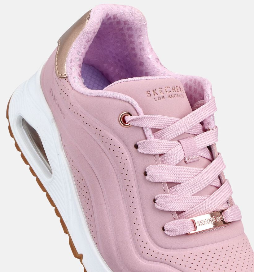 Skechers Uno Roze Lage Sneakers voor meisjes (367812)