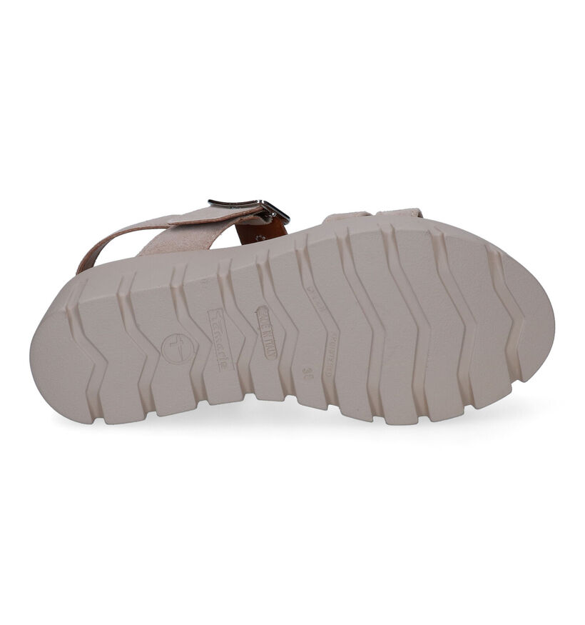 Tamaris Touch it Taupe Sandalen in nubuck (307614)