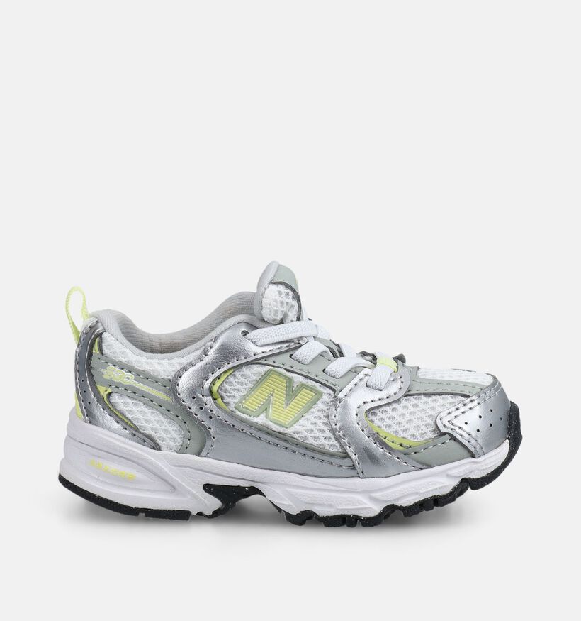 New Balance 530 Baskets basses en Argent pour filles (375221) - pour semelles orthop&eacute;diques