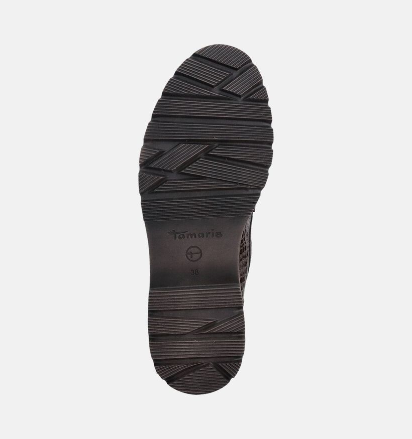 Tamaris Chaussures plates en Brun fonc&eacute; pour femmes (376716)