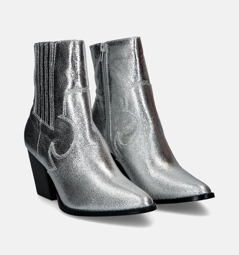 La Strada Bottines à talons en Argent pour femmes (332023)