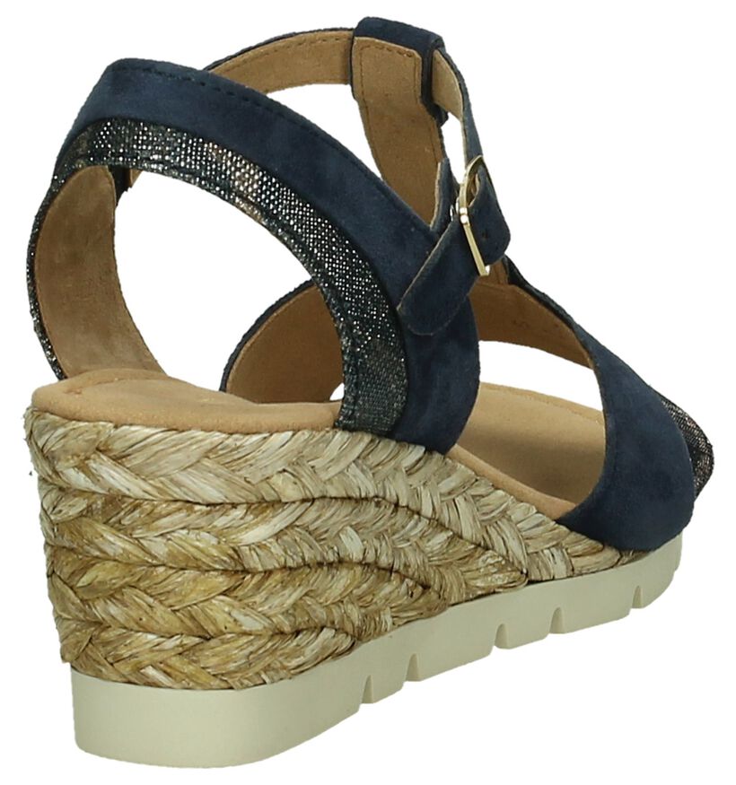 Sandalen met Sleehak Donkerblauw Gabor Comfort, , pdp