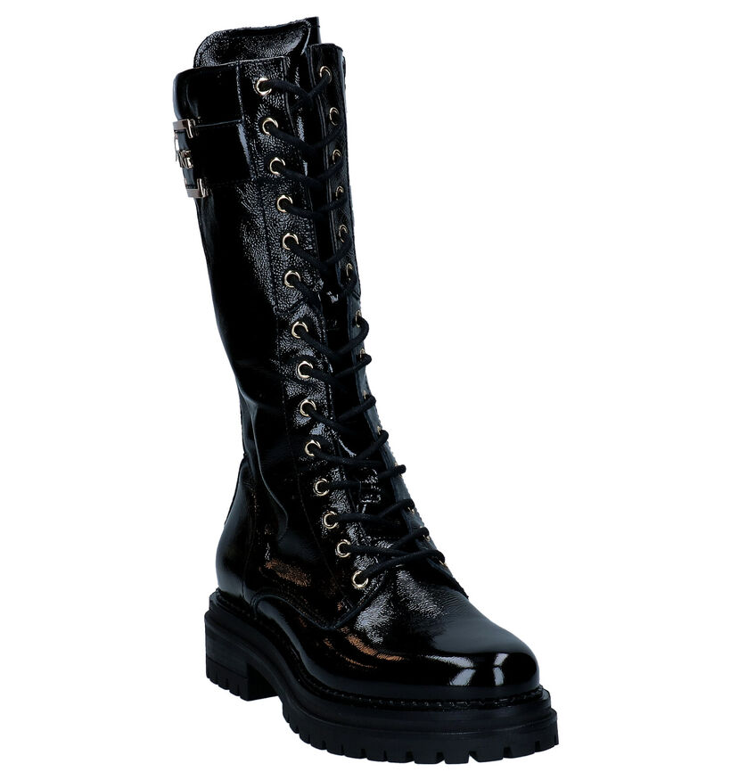 NeroGiardini Bottes à lacets en Noir pour femmes (300051) - pour semelles orthopédiques
