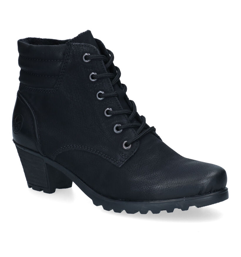 Rieker Bottines avec lacets en Noir pour femmes (328460)