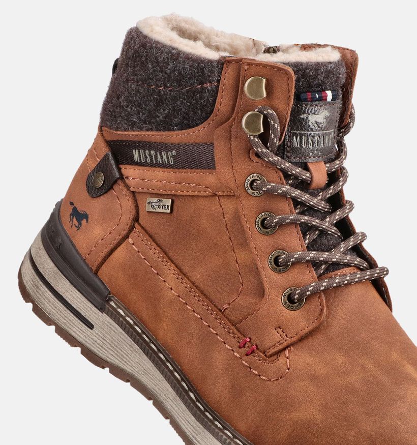 Mustang Cognac Boots met Veters voor heren (378974)
