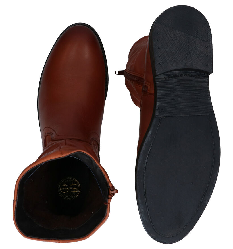 River Woods Exoda Cognac Korte Laarzen in leer (281961)