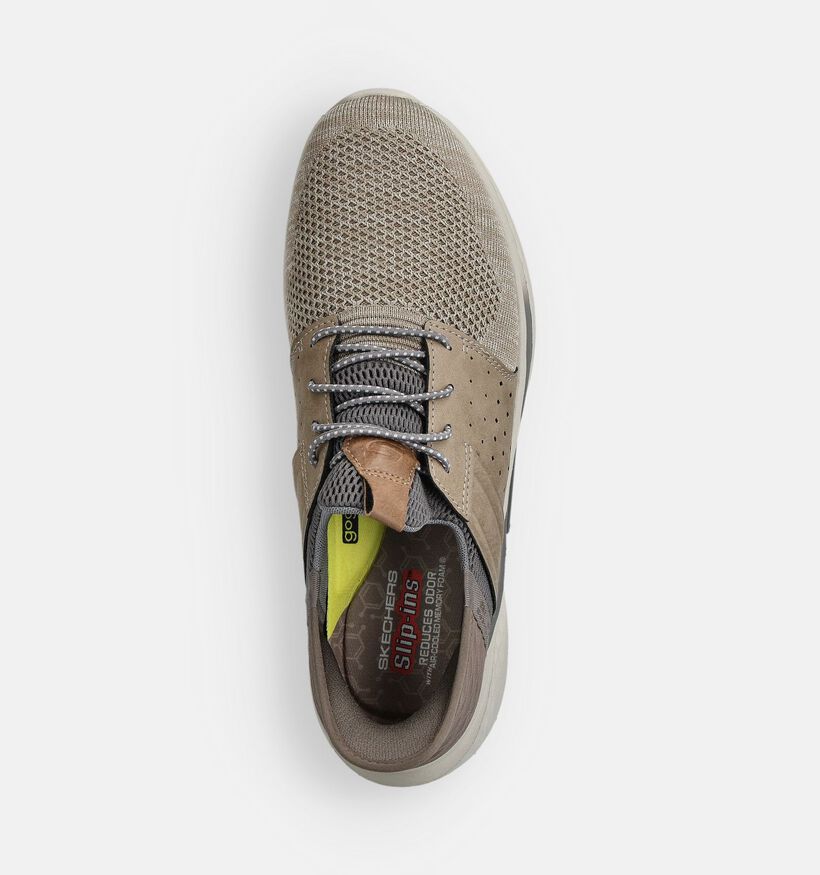 Skechers Slade Ocon Taupe Sneakers voor heren (362184)