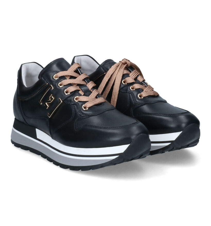 NeroGiardini Baskets casual en Noir en cuir (314540)