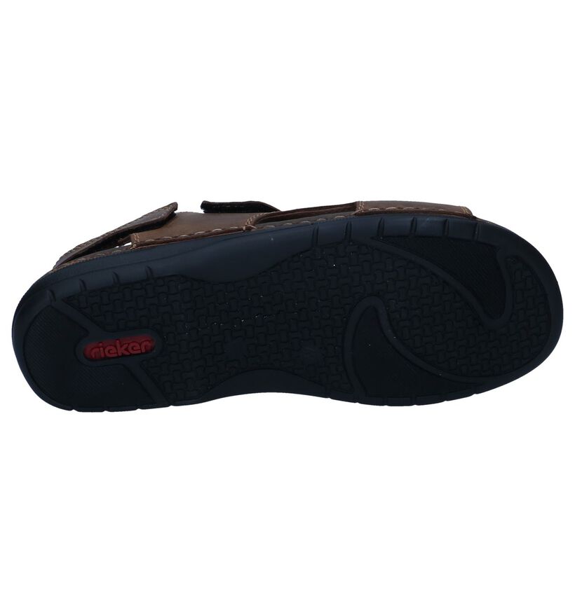 Rieker Sandales en Brun foncé pour hommes (323593)
