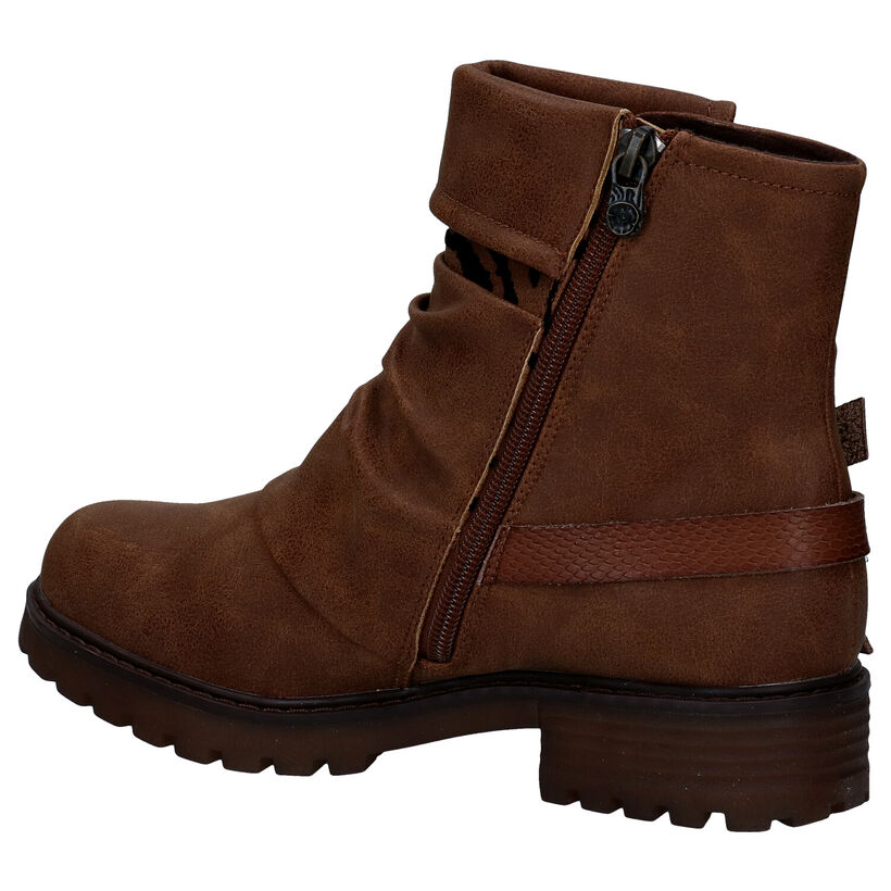 Blowfish Malibu Vegan Bottines en Cognac en simili cuir (284695)