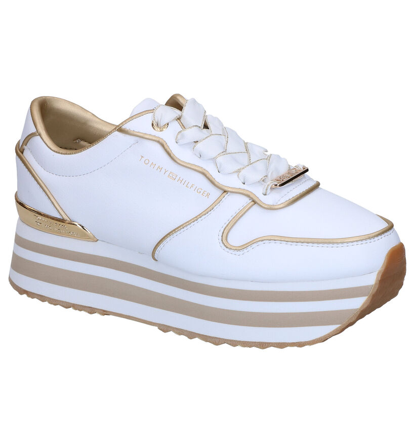 Tommy Hilfiger Chaussures à lacets en Blanc en simili cuir (268312)
