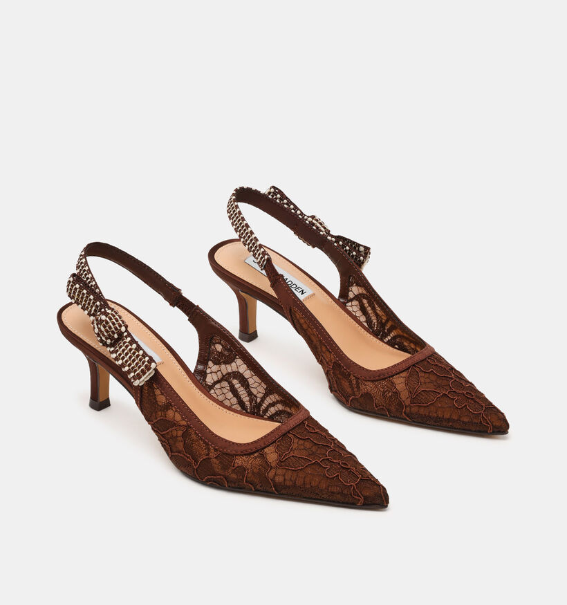 Steve Madden Ensemble Donkerbruine Slingback Heels voor dames (378172)