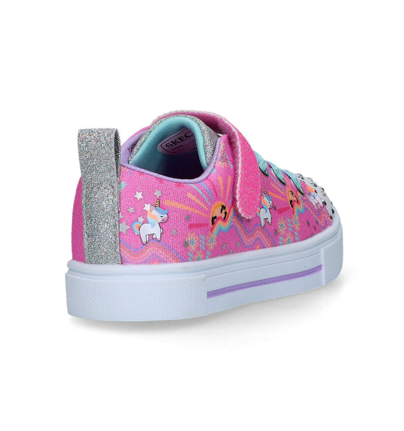 Skechers Twinkle Sparks Roze Sneakers met Lichtjes voor meisjes (319543)