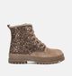 STONES and BONES Blesa Boots &agrave; lacets en Beige fonc&eacute; pour filles (378224) - pour semelles orthop&eacute;diques