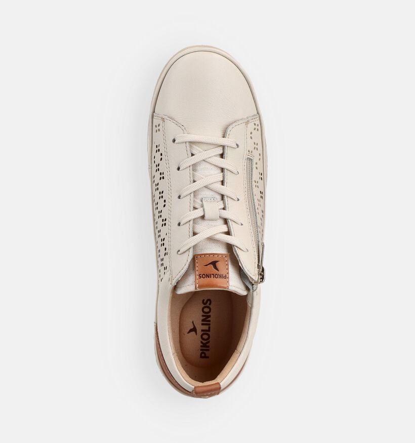 Pikolinos Vigo Ecru Veterschoenen Platform voor dames (372313) - geschikt voor steunzolen