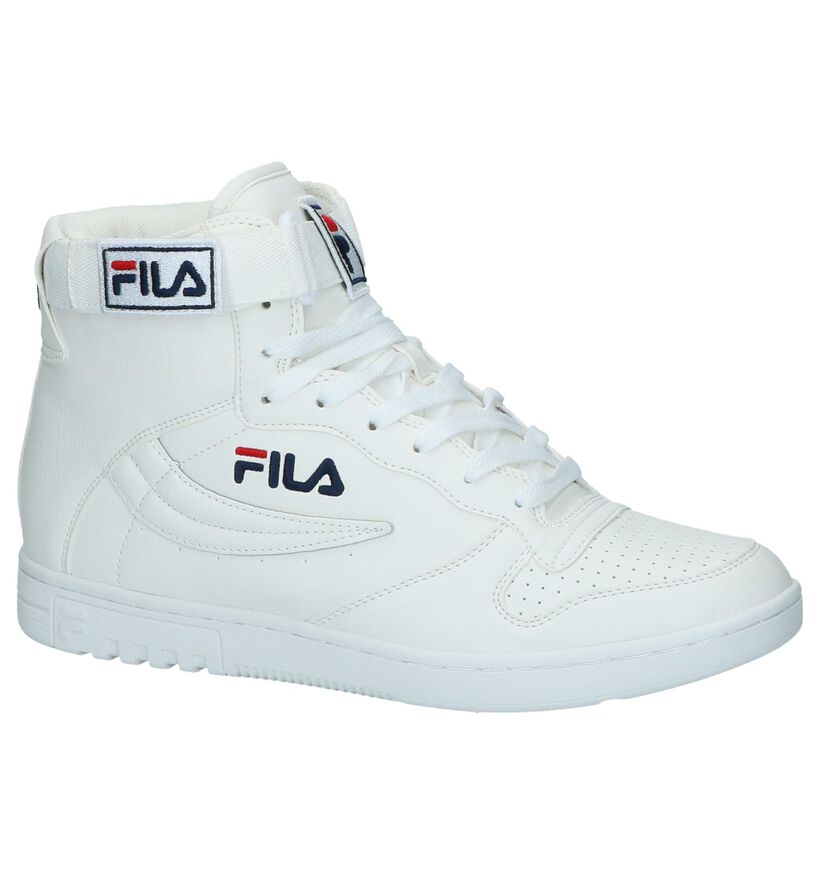 Fila FX100 Mid Witte Hoge Sneakers in imitatieleer (223520)