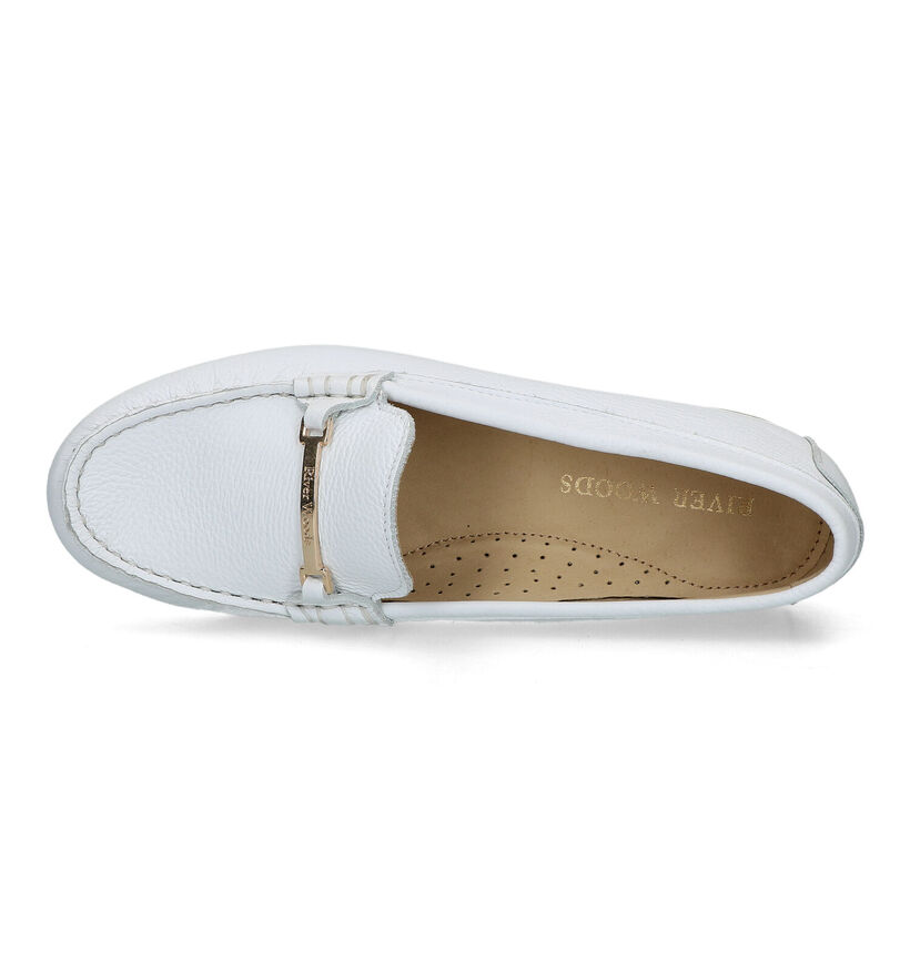 River Woods Lucette Mocassins en Blanc en cuir (325836)