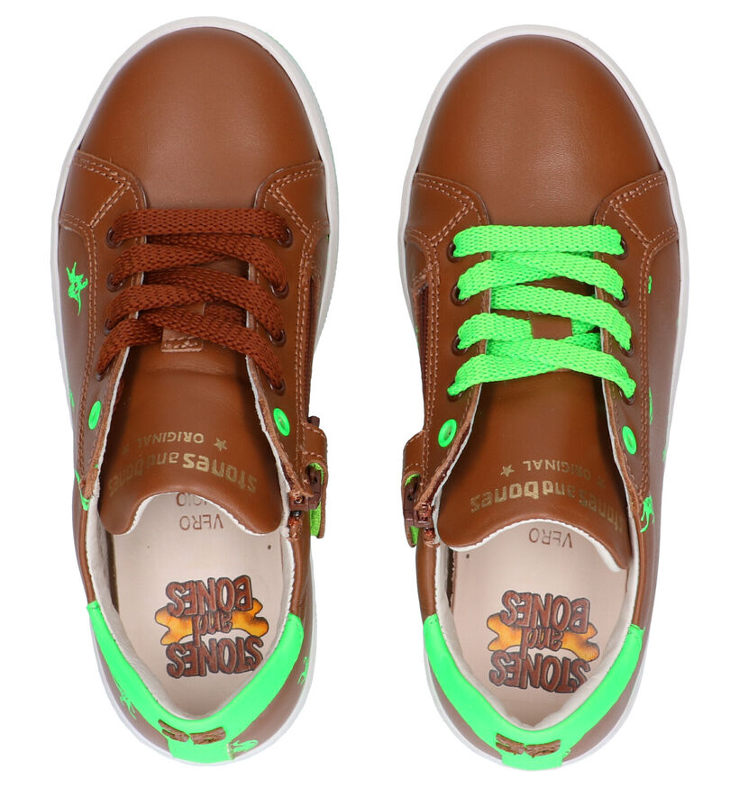 STONES and BONES Gedin Chaussures en Cognac en cuir (267206)