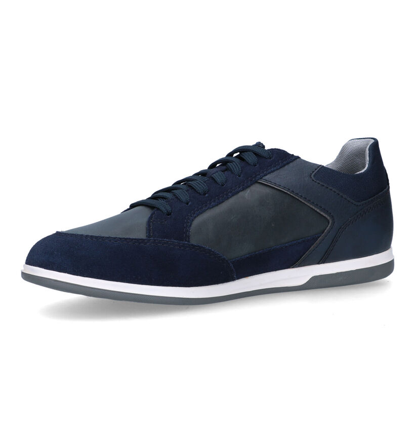 Geox Renan Chaussures à lacets en Bleu pour hommes (320084) - pour semelles orthopédiques