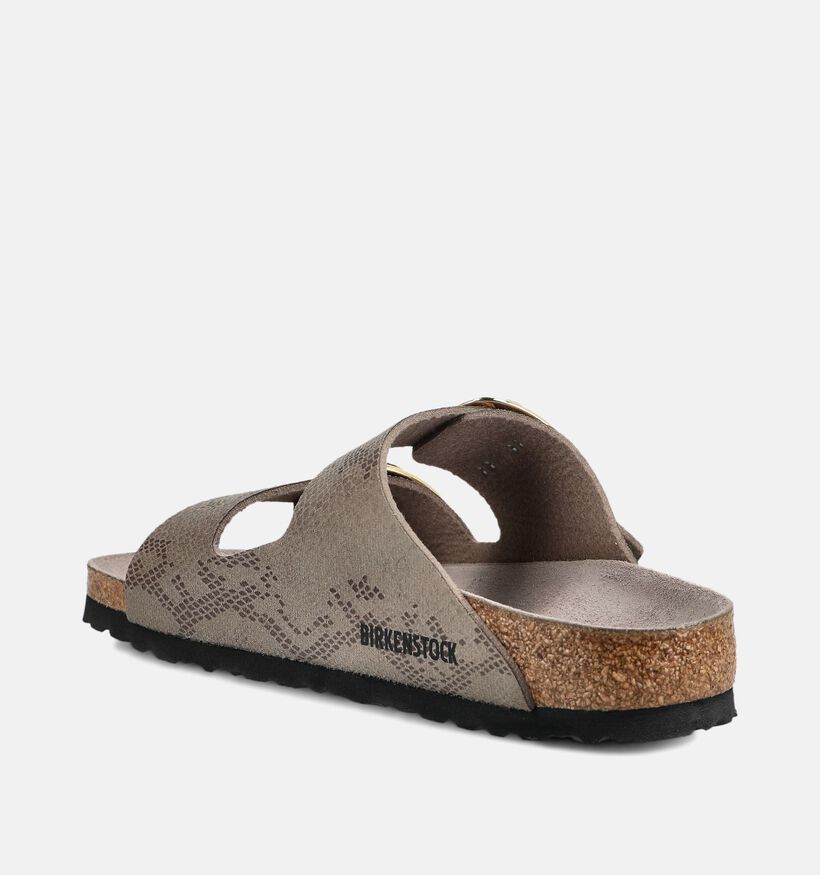 Birkenstock Arizona Big Buckle Taupe Slippers voor dames (376057)