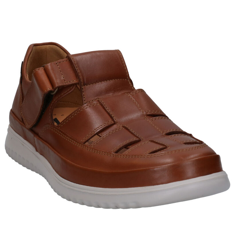 Mephisto Tarek Randy Cognac Velcroschoenen voor heren (323387) - geschikt voor steunzolen