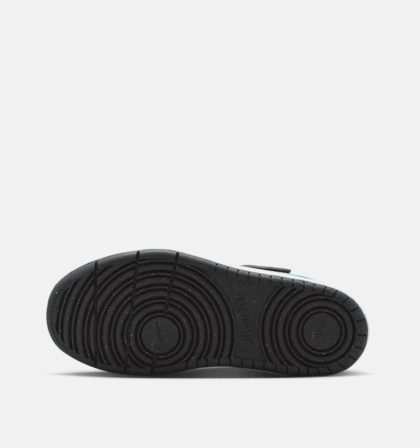 Nike Court Borough Blauwe/Zwarte Sneakers voor jongens (364607) - geschikt voor steunzolen