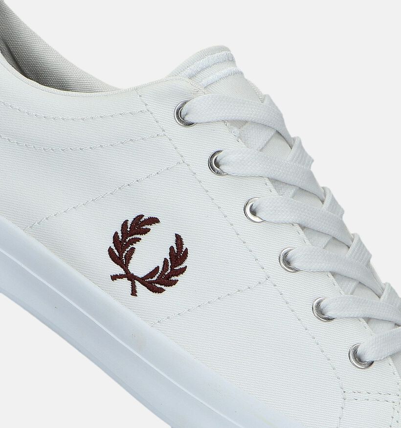 Fred Perry Baseline Twill Witte Veterschoenen voor heren (342530)