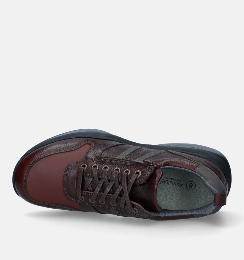 Xsensible SWX3 Chaussures à lacets en Cognac pour hommes (333512) - pour semelles orthopédiques