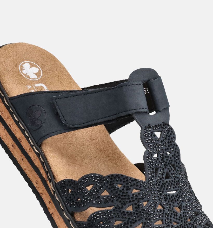 Rieker Donkerblauwe Slippers voor dames (370448)