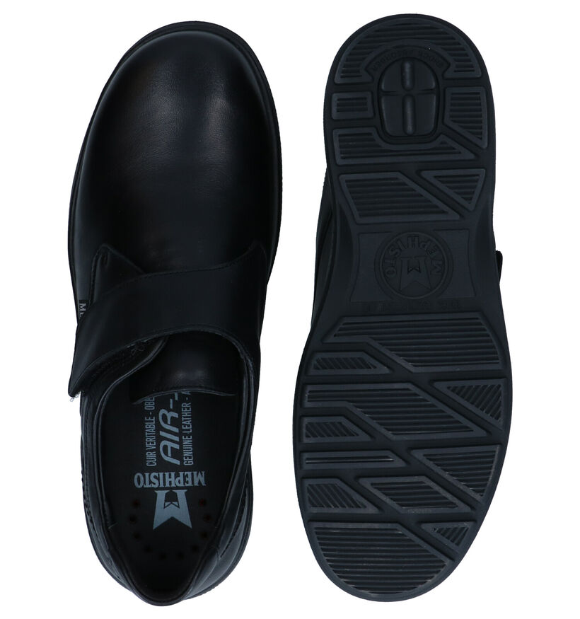 Mephisto Delio Riko Chaussures à velcro en Noir pour hommes (298247) - pour semelles orthopédiques