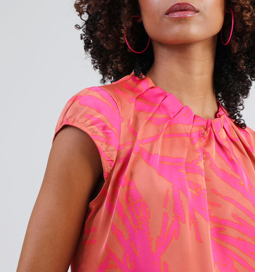 comma Blouse en Orange pour femmes (327385)