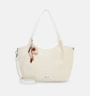 Tamaris Shoppers Wit/Bruin