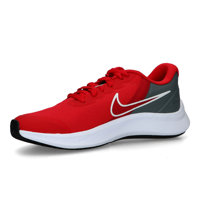 Nike Star Runner 3 Baskets en Rouge pour filles, garçons (325366)