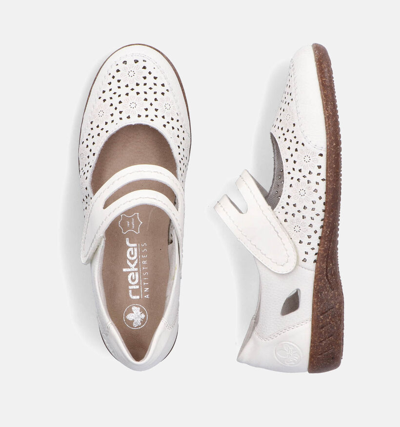 Rieker Ecru Bandschoenen voor dames (354980)