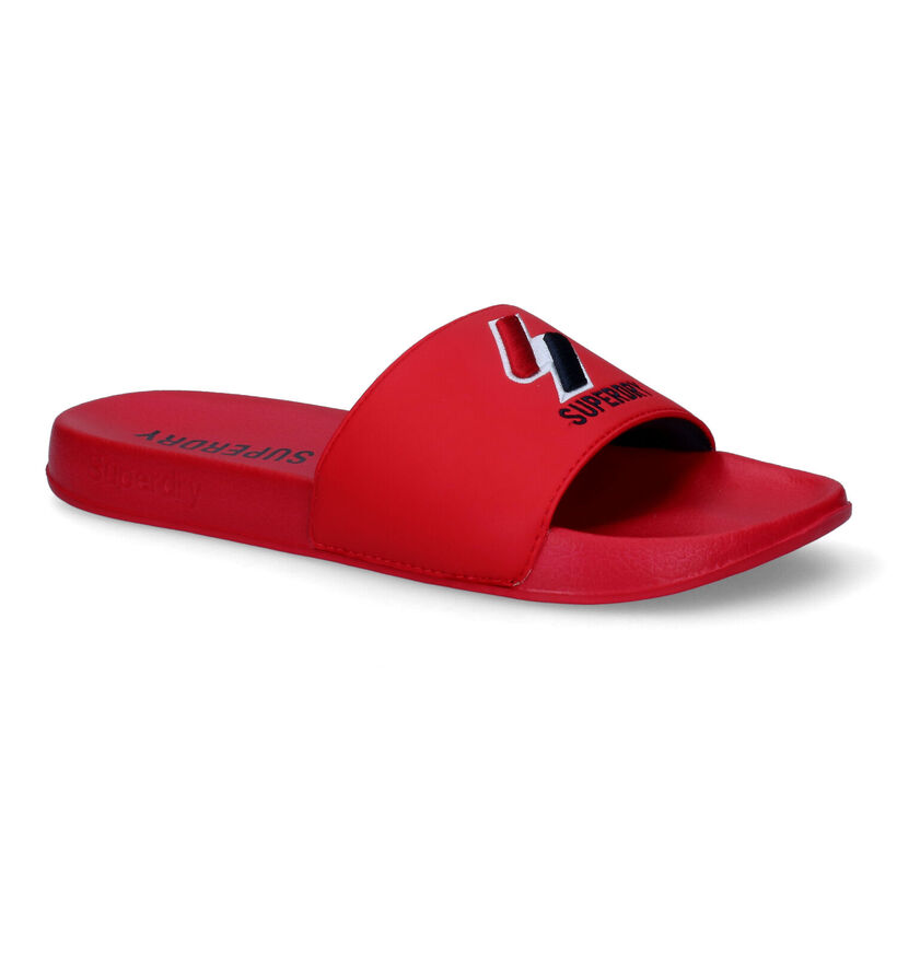 Superdry Code Nu-pieds en Rouge en simili cuir (305763)