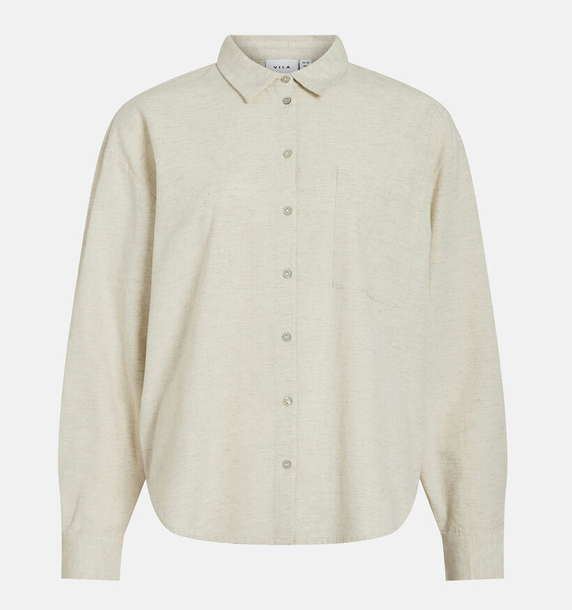 Vila Prisilla Loose Lichtbeige Hemd voor dames (368040)