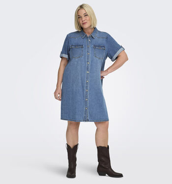 ONLY Carmakoma Kleedjes Blauw