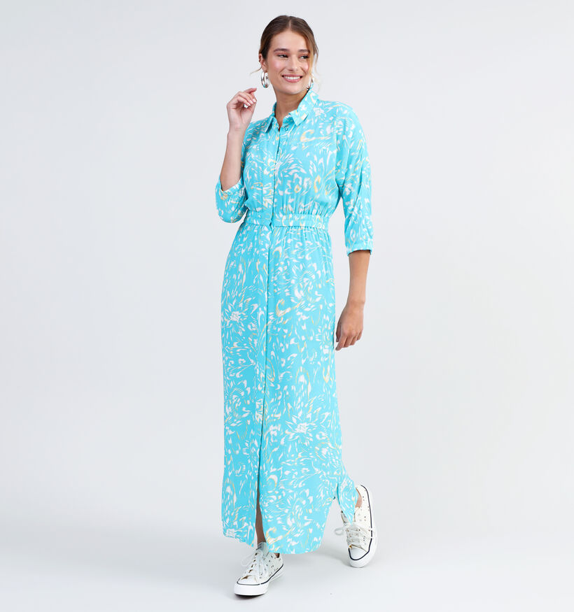 comma casual identity Robe chemise en Turquoise pour femmes (327274)
