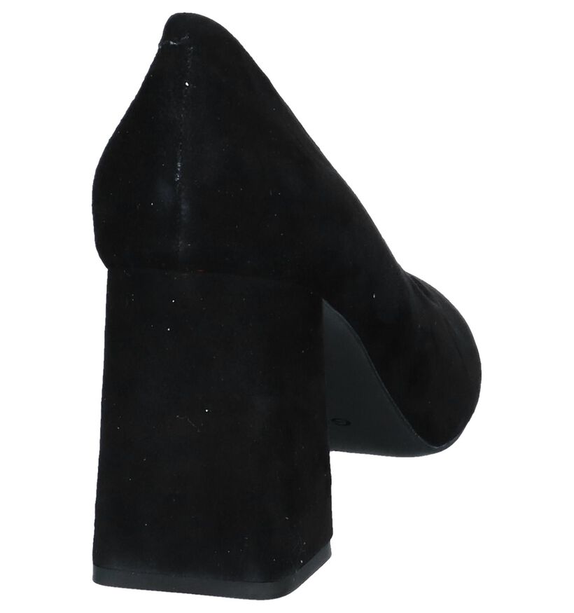Geox Zwarte Pumps met Blokhak in daim (225563)