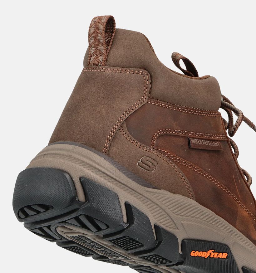 Skechers Respected Boswell Donkerbruine Veterboots voor heren (362180)