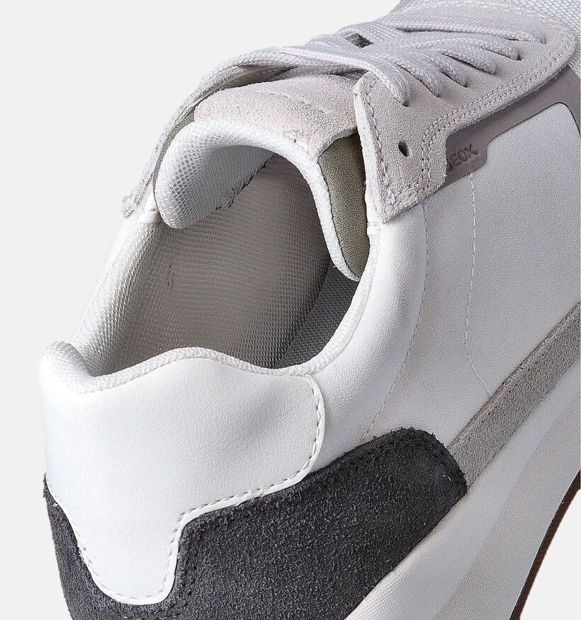 Geox Branthon Grijze Veterschoenen voor heren (353849) - geschikt voor steunzolen