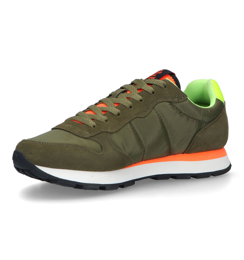 Sun 68 Tom Fluo Baskets en Vert kaki pour hommes (322373) - pour semelles orthopédiques