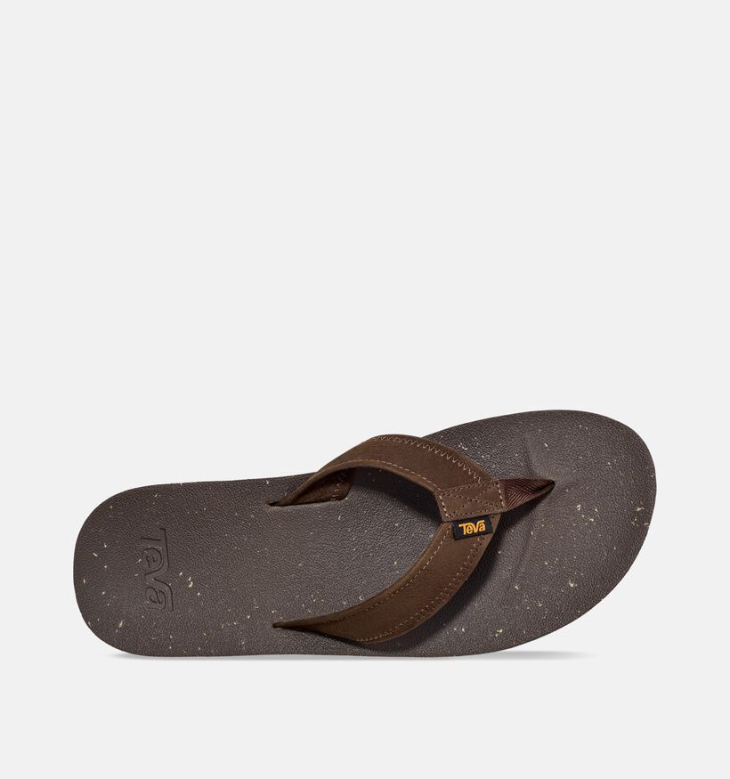 Teva Reflip Leather Bruine Teenslippers voor heren (366019)