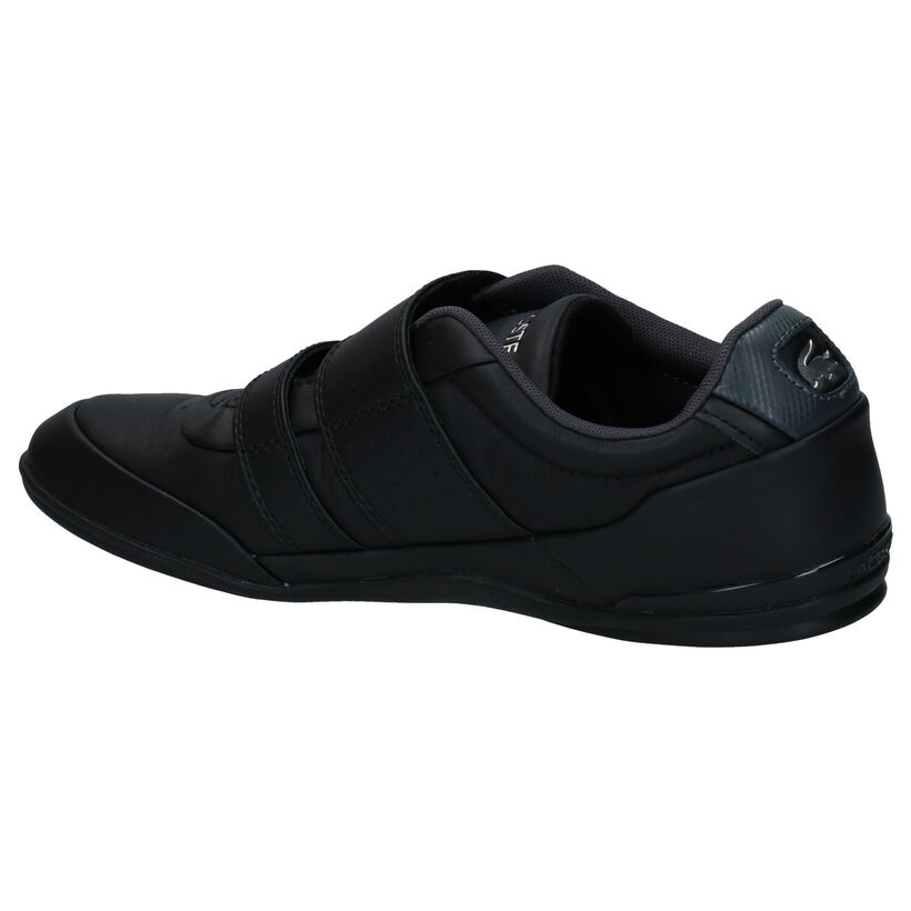 Lacoste Misano Strap Chaussures à velcro en Noir en cuir (286854)