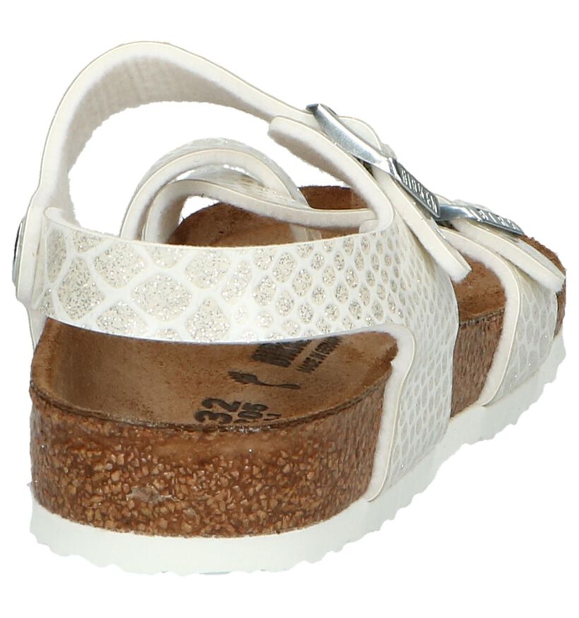 Birkenstock Sandales en Blanc en simili cuir (241925)