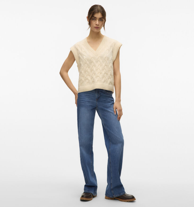 Vero Moda Piper Gilet en Beige pour femmes (361225)